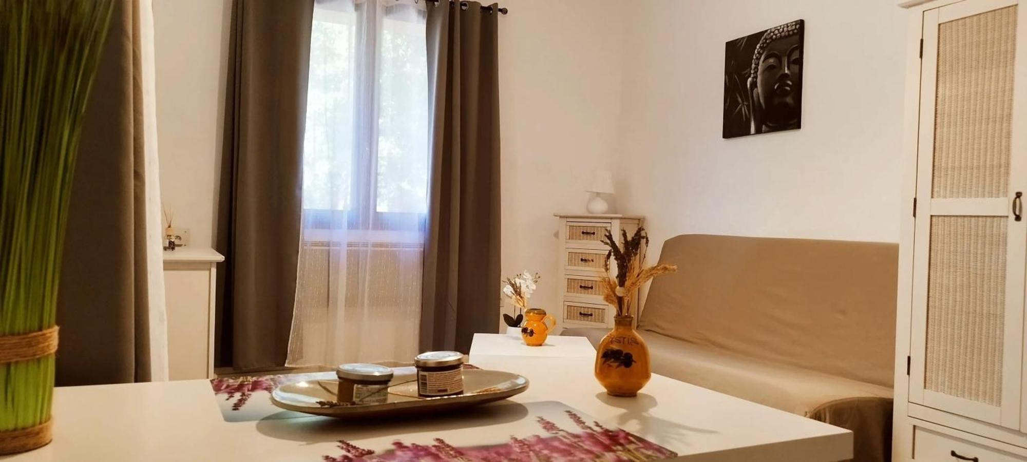 Studio Charmant Dans Un Ancien Moulin Pres D'Orange 30 M² Piscine Luaran gambar