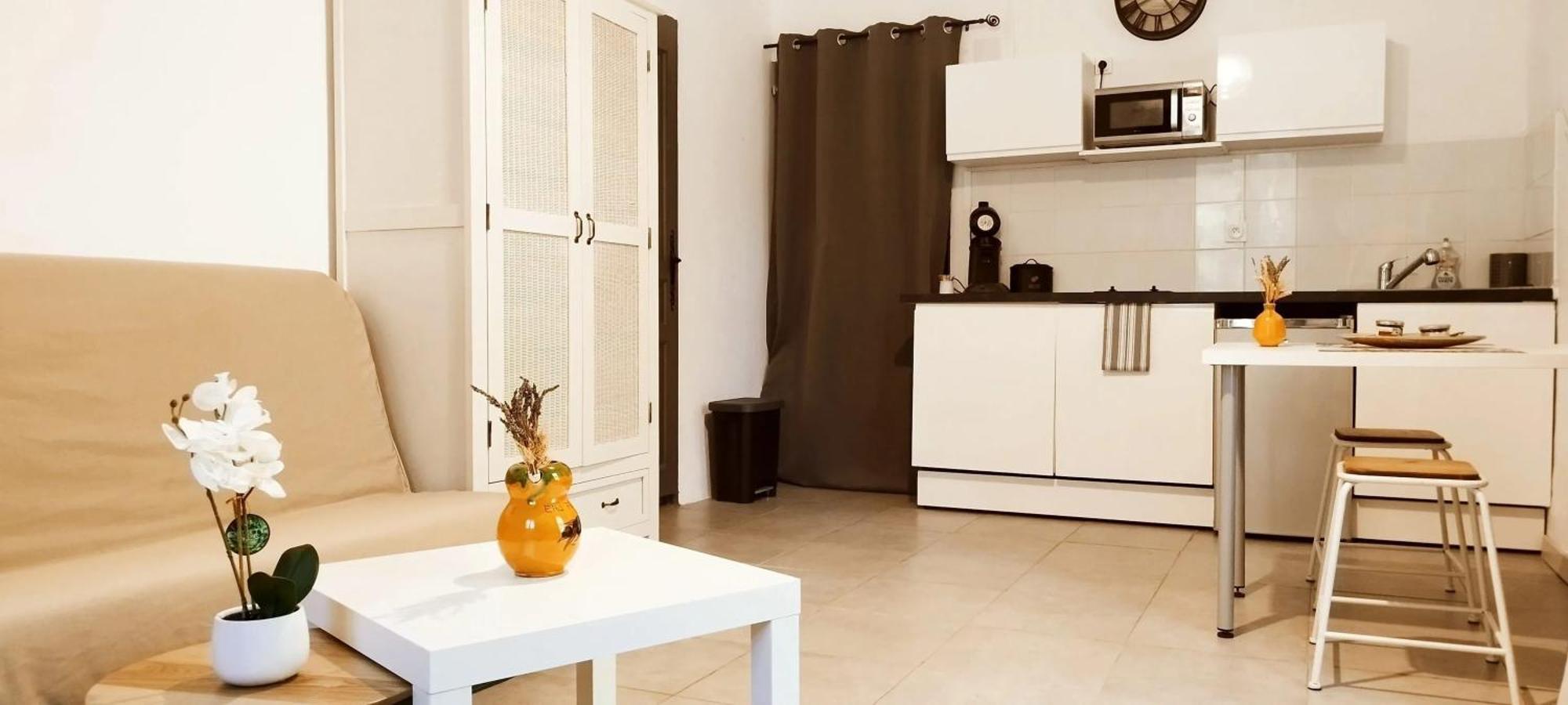 Studio Charmant Dans Un Ancien Moulin Pres D'Orange 30 M² Piscine Luaran gambar